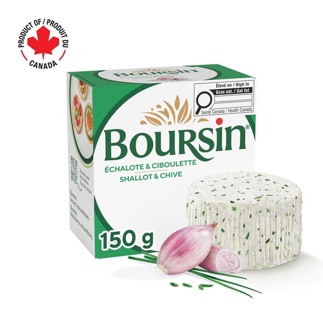 Boursin Shallot & Chive, Spreadable Cheese 150g
