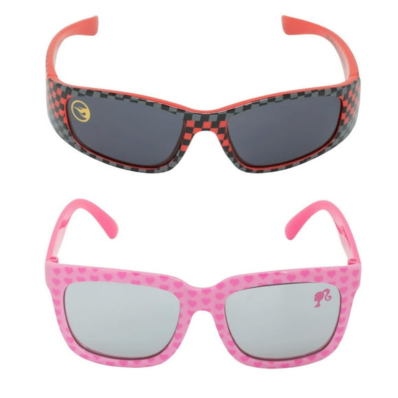 Mattel Barbie & Hot wheels Lunettes de soleil 2 packs