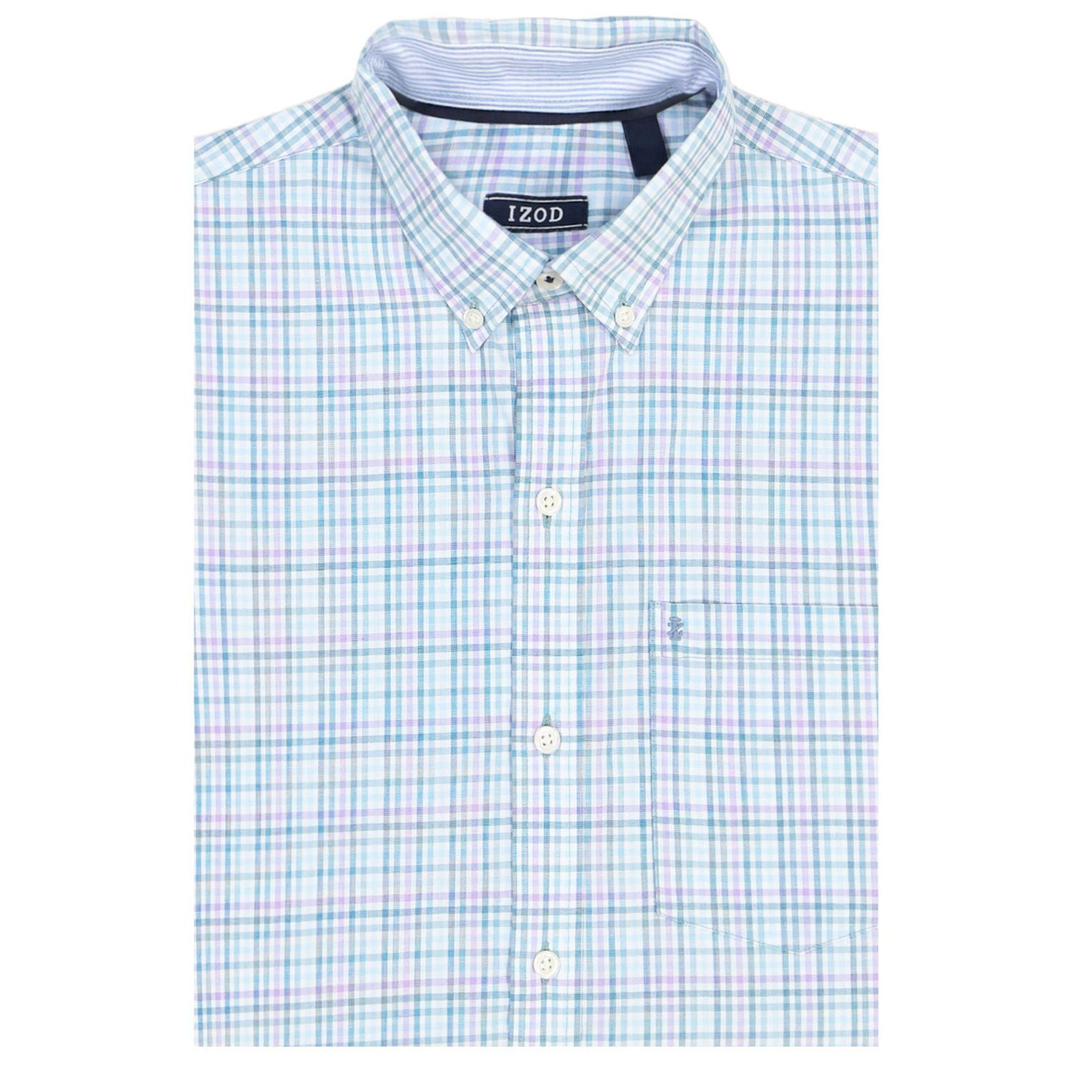 IZOD L/S Performance Plaid Woven Shirt