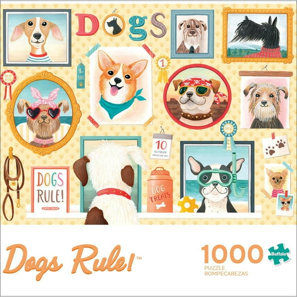 Buffalo Games - Le puzzle Contemporary Art - Dog's Rule - en 1000 pièces
