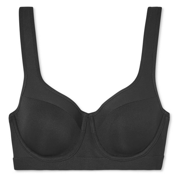 Izod Women 34B Black Underwire Logo New Padded Adjustable Straps Comfort Bra