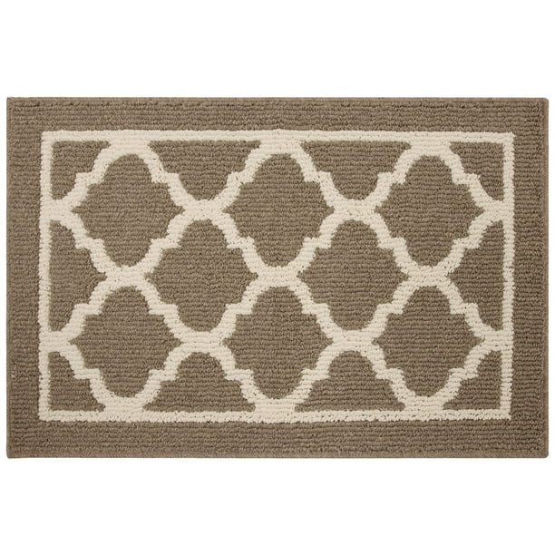 Hometrends Lawson Taupe Polyester Area Rug, Lawson Area Rug 3x4 ...