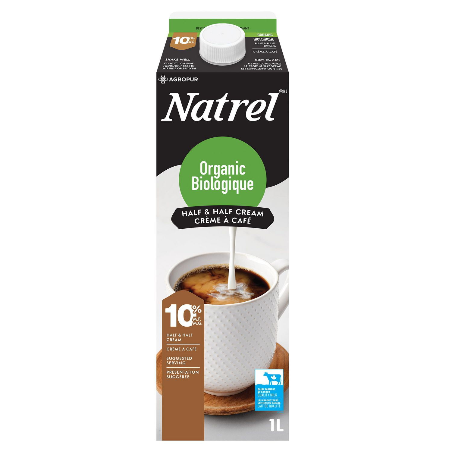 Natrel Organic 10 Half & Half Cream Walmart Canada