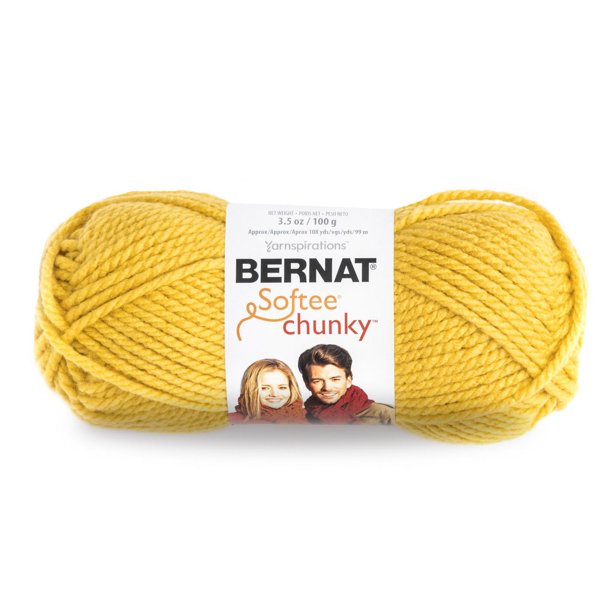 Bernat® Softee® Chunky™ Yarn, Acrylic 6 Super Bulky, 3.5oz/100g, 108