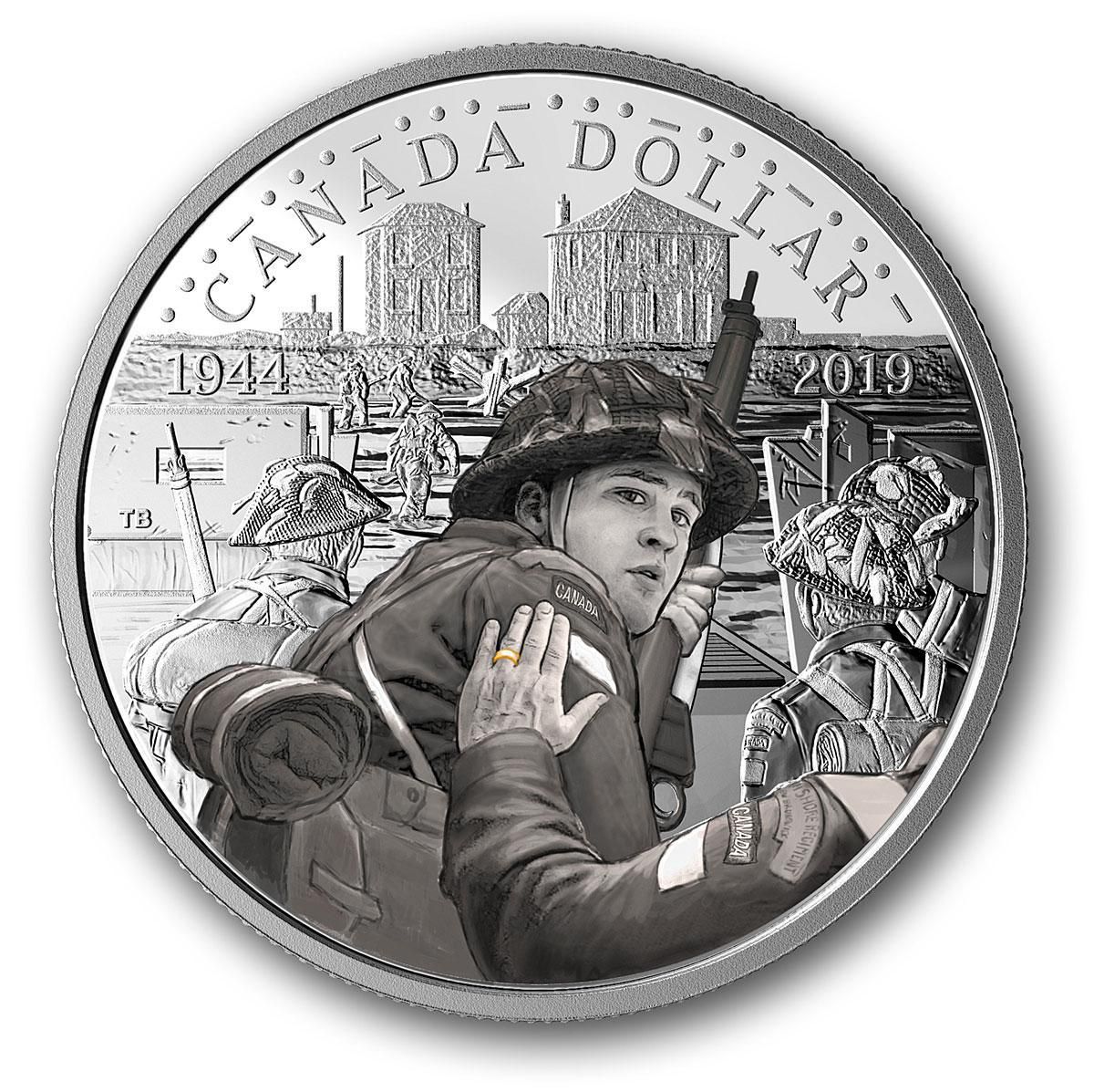 2019 Pure Silver 7-Coin Proof Set 75th Anniversary of D-Day