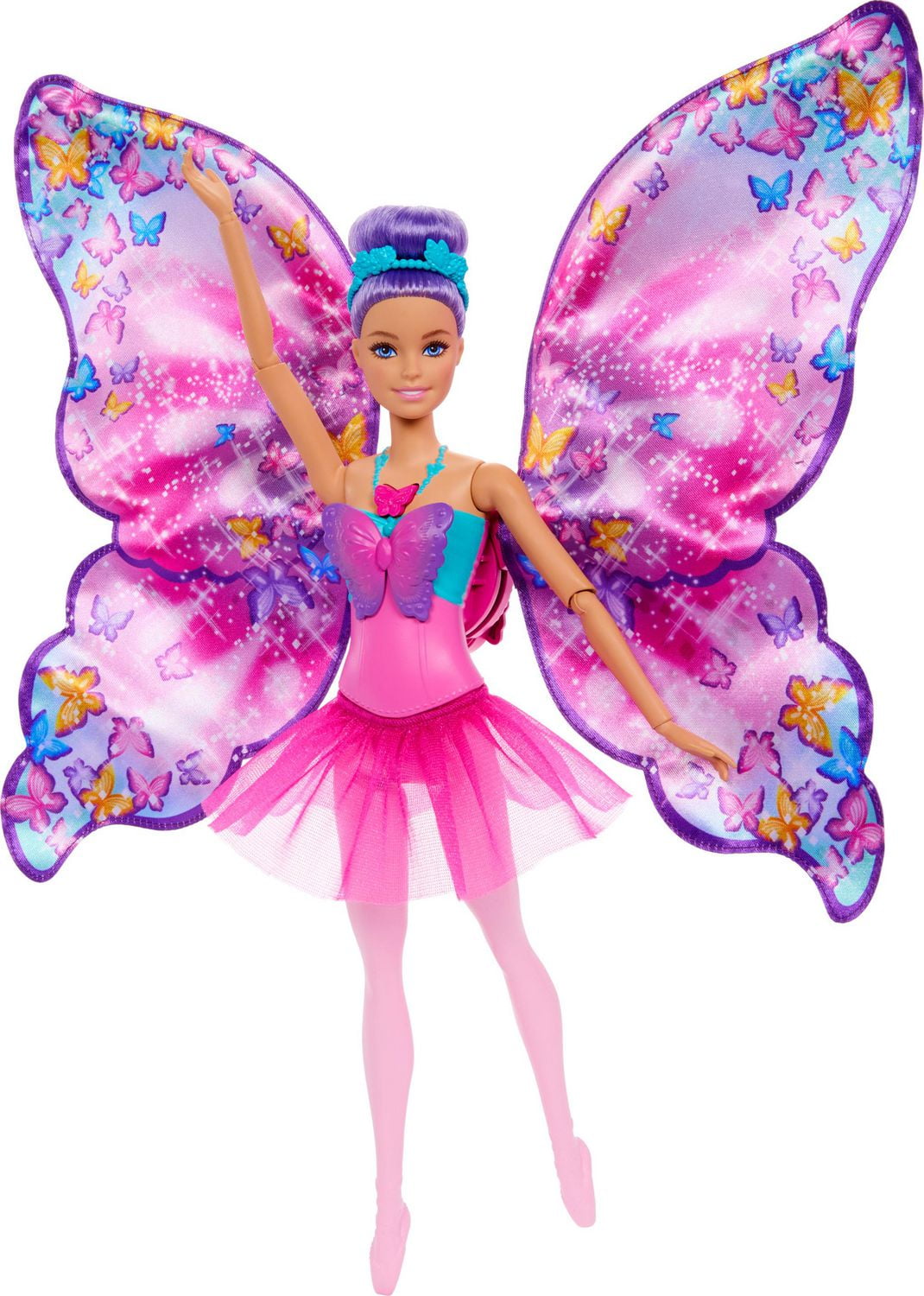 Barbie De Danseuse a Papillon Poupee transformation 2en1 Ages 3Y Walmart