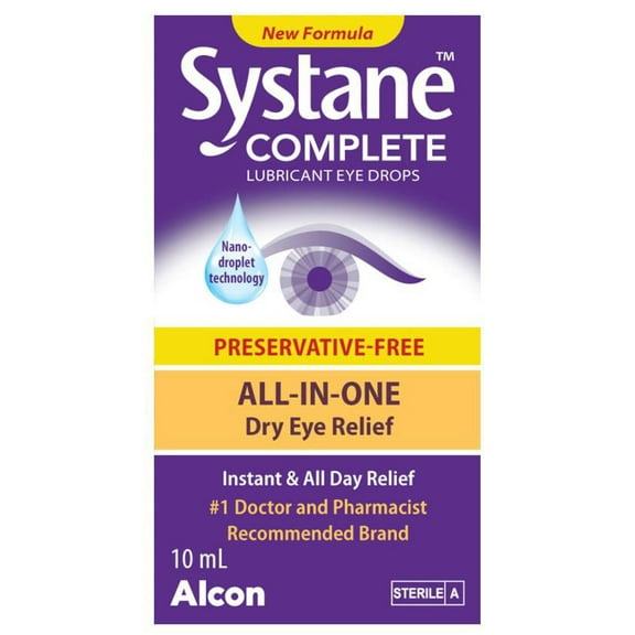 SYSTANE® Complete Preservative-Free, Lubricant Eye Drops, Eye Drops For Dry Eyes