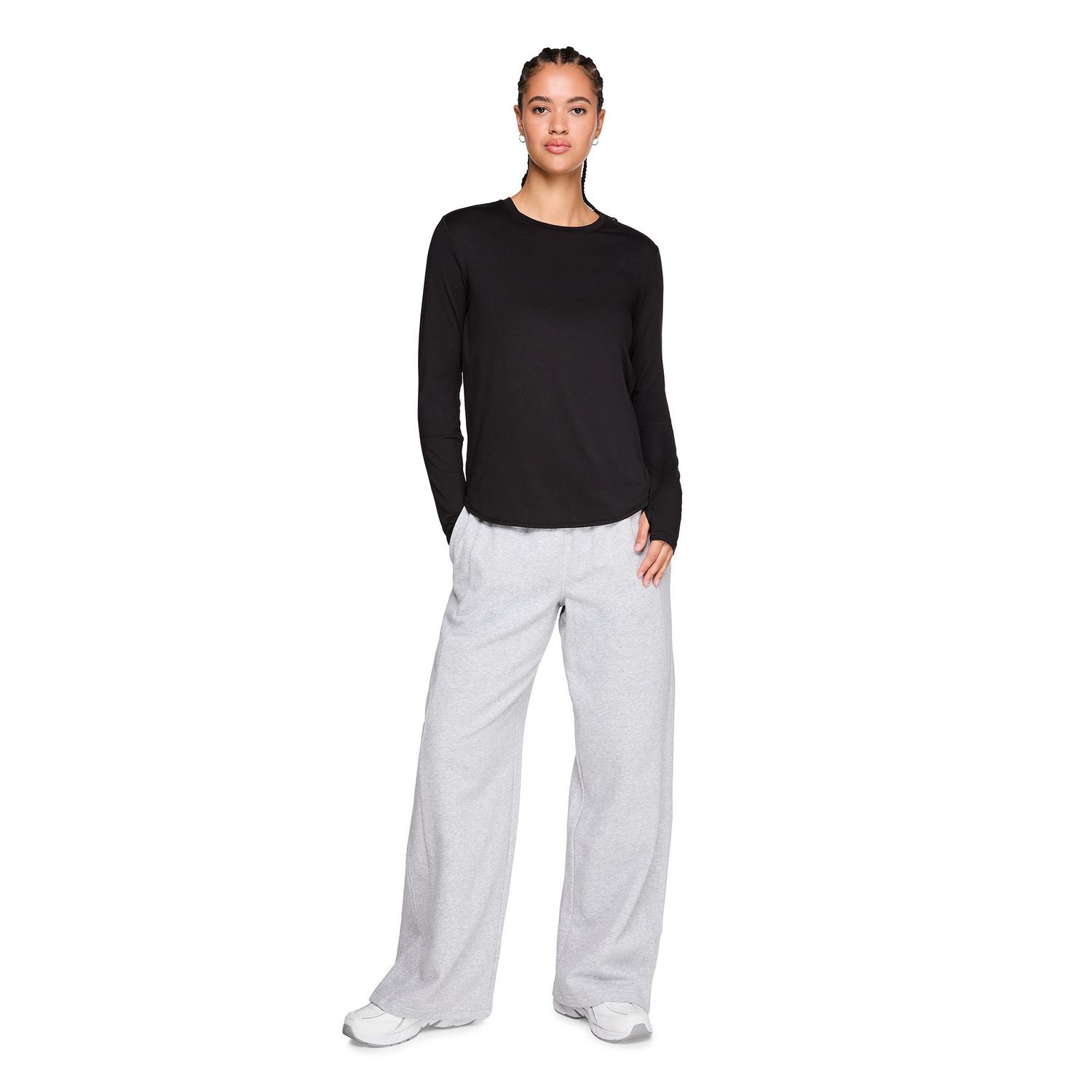 T-shirt à manches longues Athletic Works pour femmes