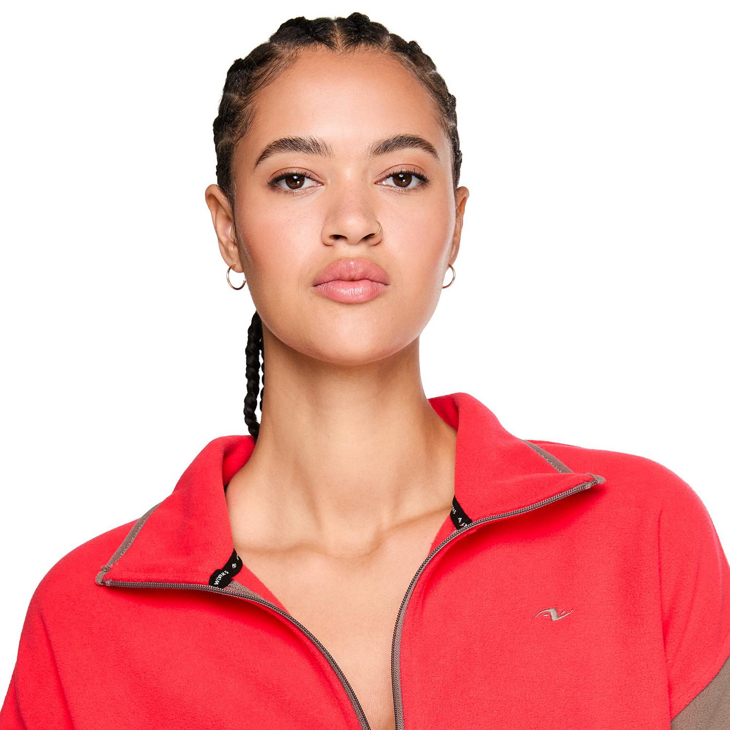 Coton ouaté à demi-fermeture éclair Athletic Works pour femmes