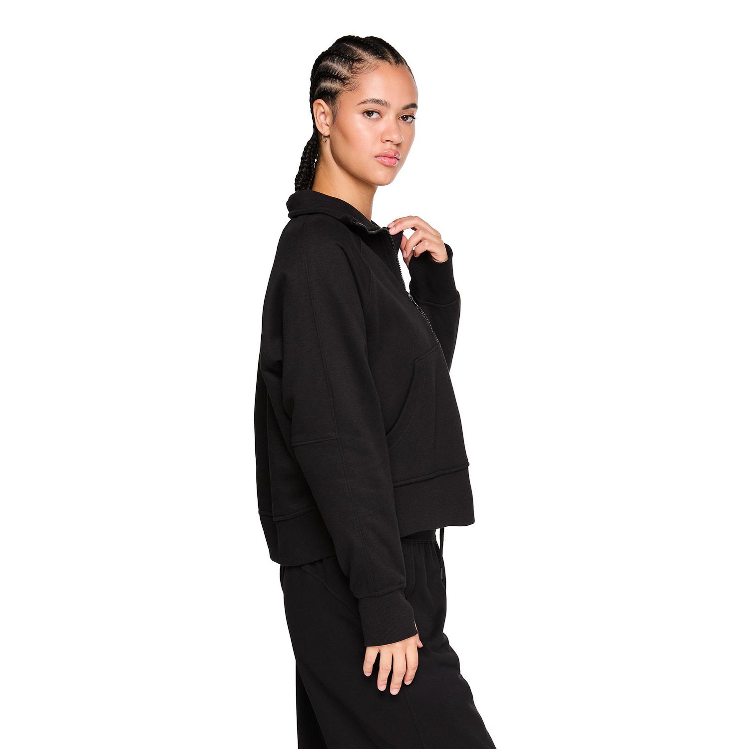 Coton ouaté à demi-fermeture éclair Athletic Works pour femmes