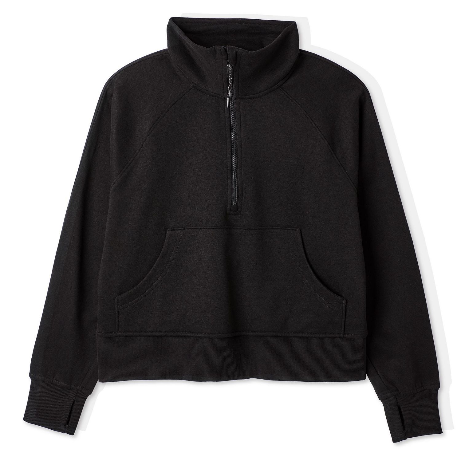 Coton ouaté à demi-fermeture éclair Athletic Works pour femmes