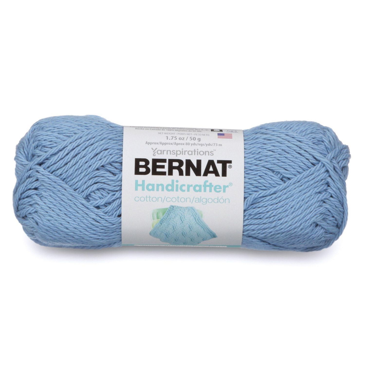 BERNAT HANDICRAFTER COTTON YARN (50G/1.5 OZ), FRENCH BLUE | Walmart Canada