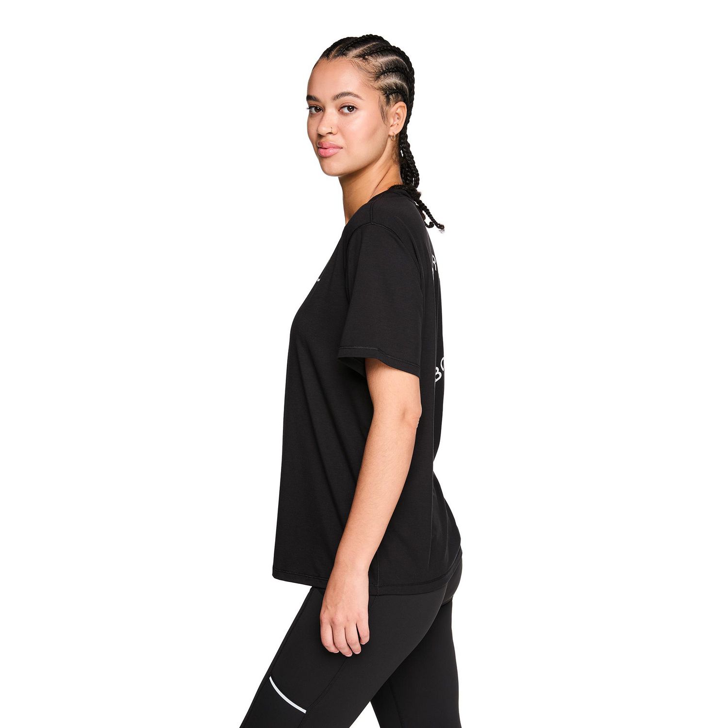 T-shirt à manches courtes et coupe décontractée Athletic Works pour femmes