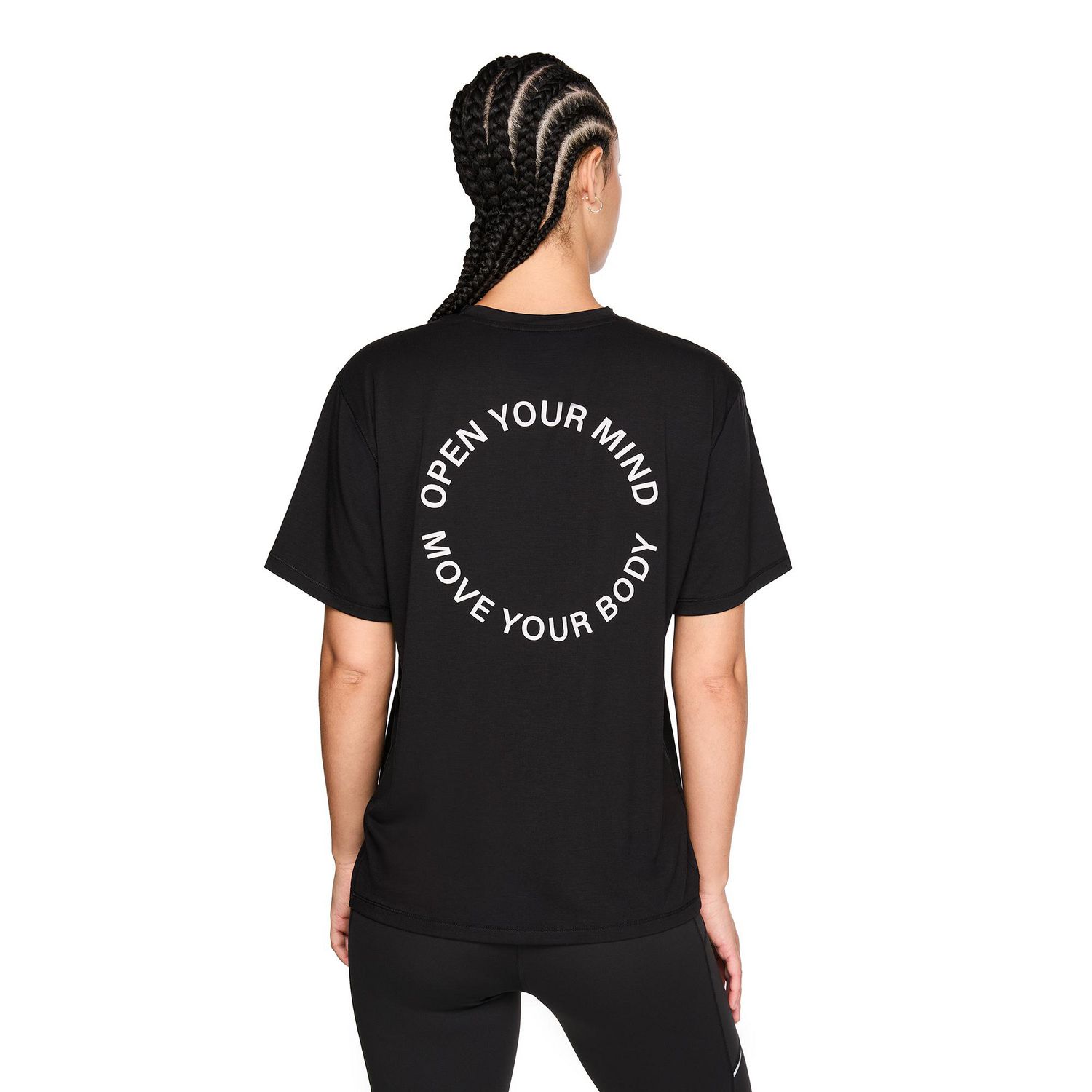 T-shirt à manches courtes et coupe décontractée Athletic Works pour femmes