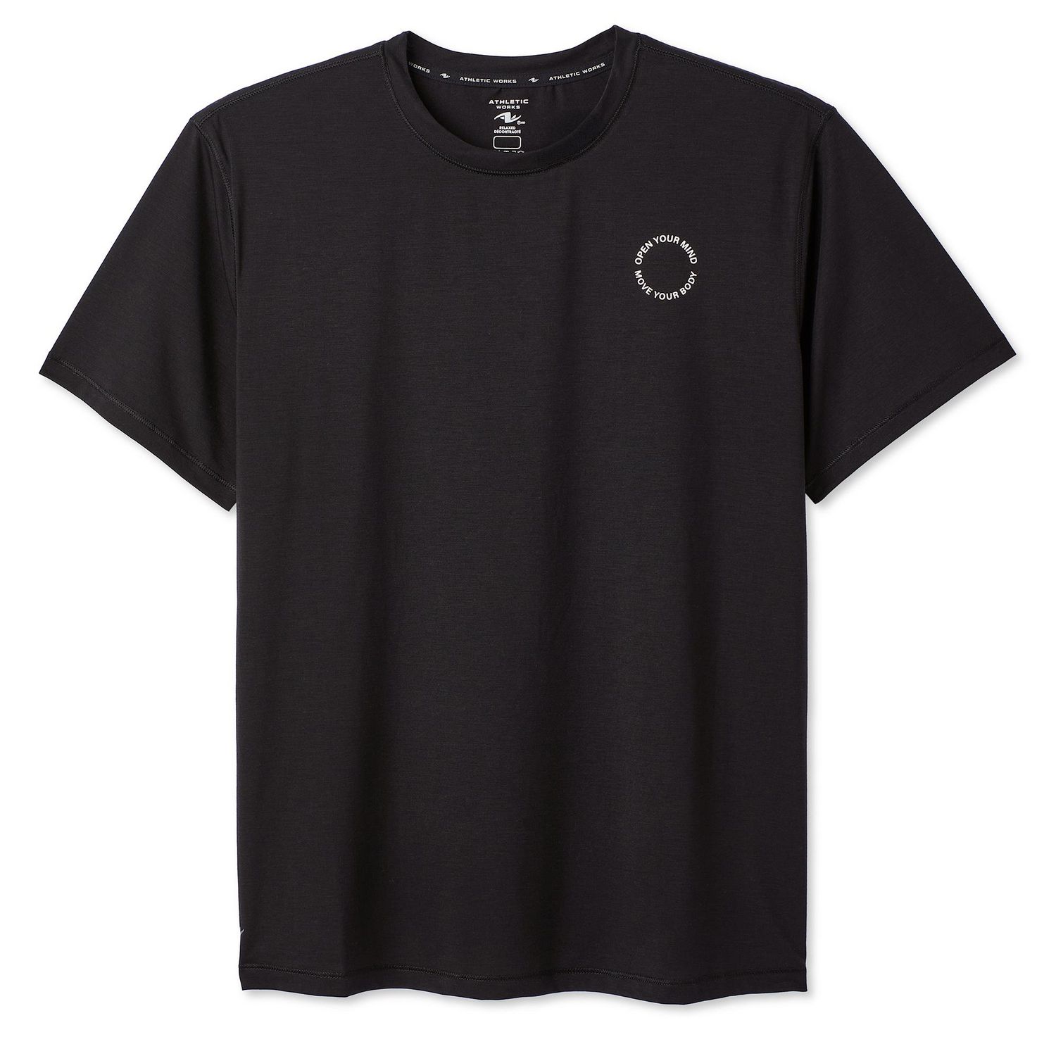 T-shirt à manches courtes et coupe décontractée Athletic Works pour femmes