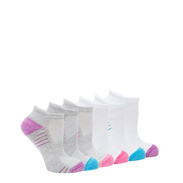 Socquettes courtes Athletic Works pour femmes en paq. de 6 paires Tailles 4 à 10