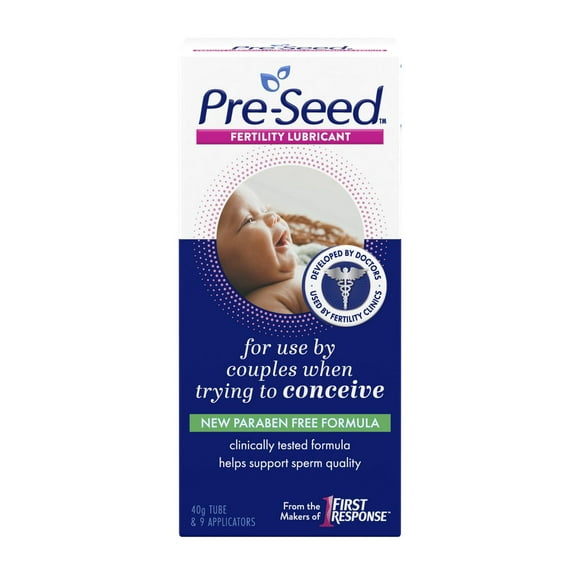 Pre-Seed Fertility Friendly Personal Lubricant, Pre-Seed Fertility Friendly Personal Lubricant, For Use by Couple When Trying to Conceive, 9 Single-Use Applicators, 40 g