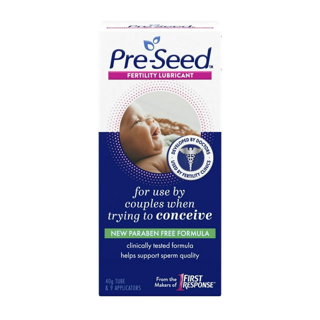 Pre-Seed Fertility Friendly Personal Lubricant, for Use by Couple when Trying to Conceive, 9 Single-Use Applicators, 40g