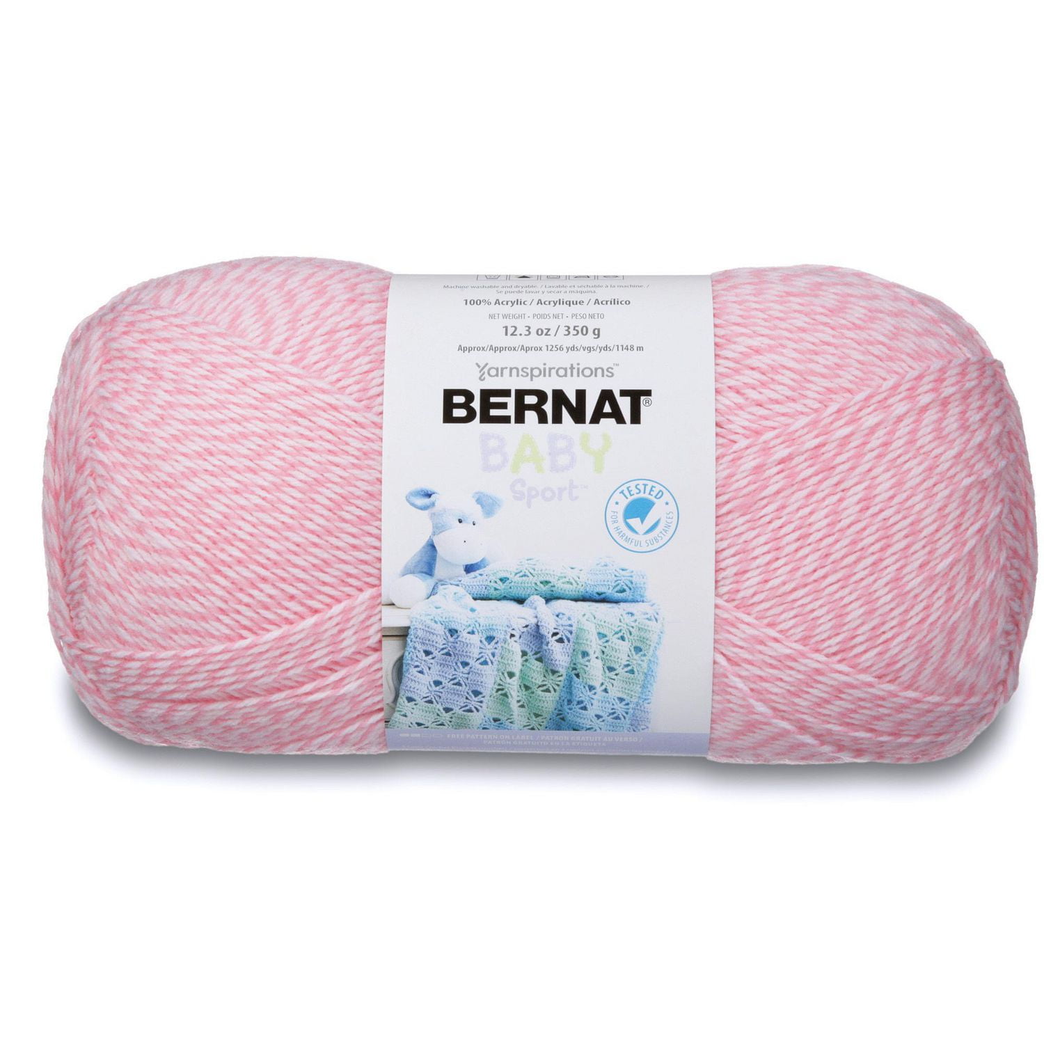 BERNAT BABY SPORT YARN (350G/12.3OZ), PINK MARL Walmart Canada