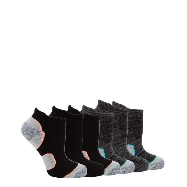 Athletic Works Women's 6-Pack Low Cut Socks