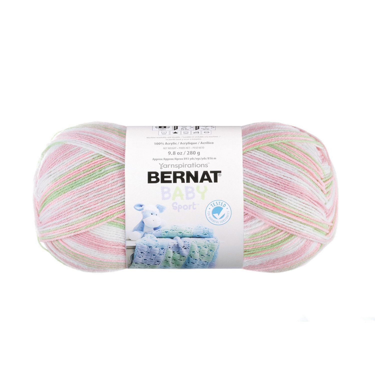 BERNAT BABY SPORT OMBRES YARN (280G/9.8 OZ), CANDY BABY Walmart Canada
