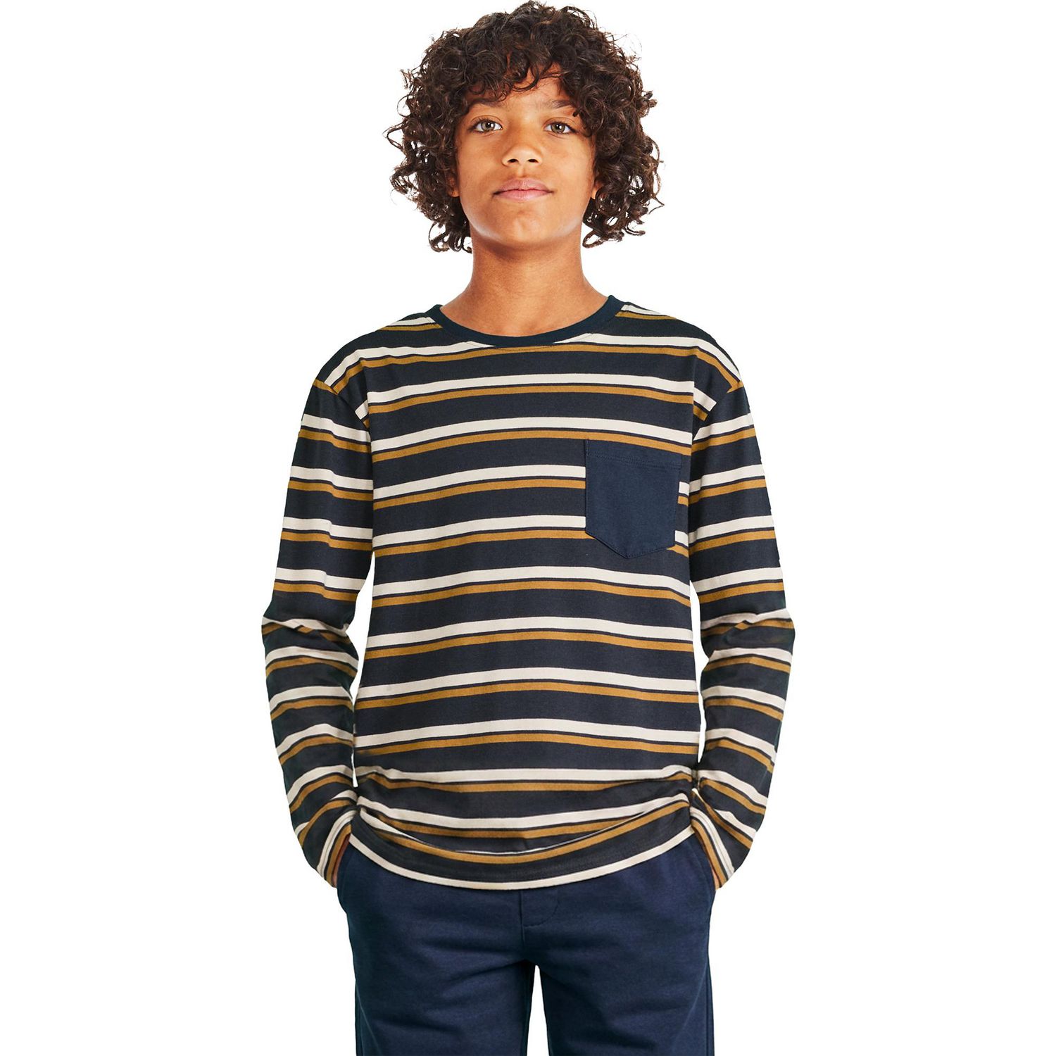 T-shirt à manches longues surdimensionné George pour garçons
