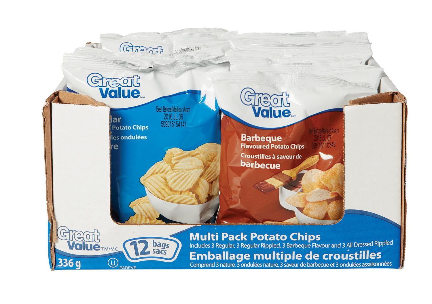Great Value Multi Pack Potato Chips Walmart Canada