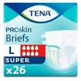 thumbnail image 1 of TENA ProSkin Incontinence Briefs for Men and Women, Unisex Adult Diapers, Super Absorbency, Large, 26 Count, 1 of 8