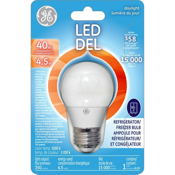 General Electric Lampe à DEL lumière du jour A15 4,5 W - paq. de 1
