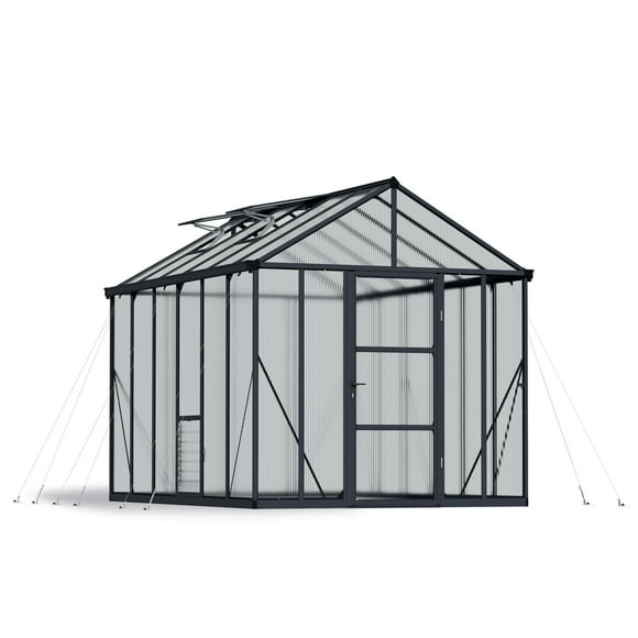 CANOPIA by PALRAM Glory 8 ft. x 12 ft. Premium Greenhouse Kit - Grey