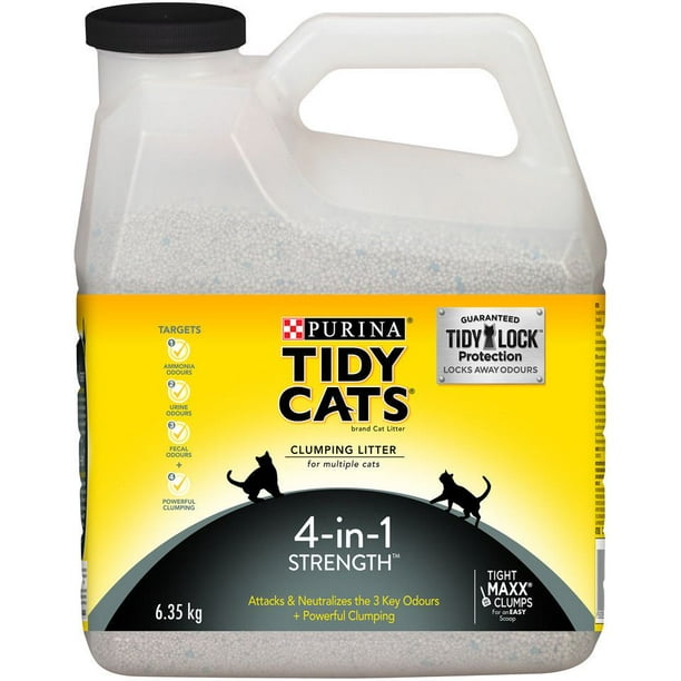 Purina(MD) Tidy Cats(MD) Puissance 4 en 1(MC) Litière pour Chats Agglomérante pour Plusiers Chats