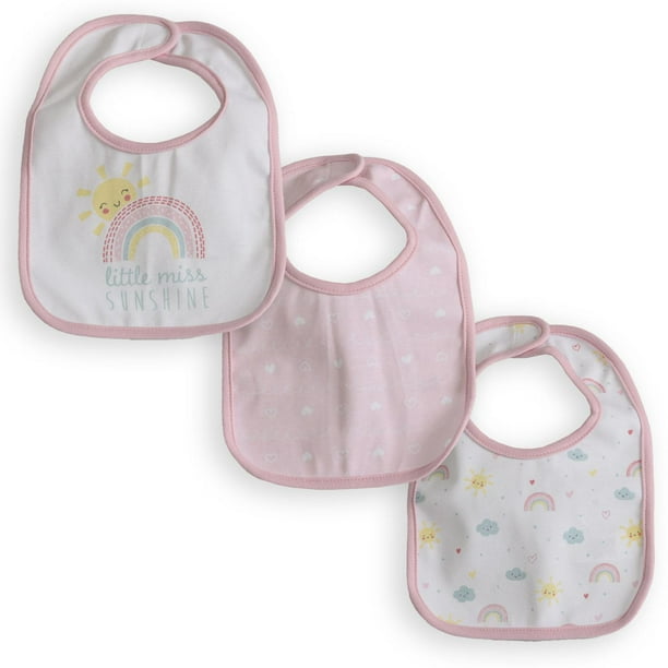 Baby Girls' Bib 3Pack, One Size Walmart.ca