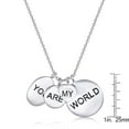 thumbnail image 2 of Collier Quintessentiel en argent sterling "VOUS ÊTES MON MONDE", 2 of 3