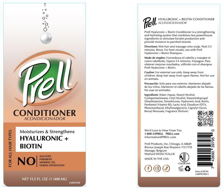 PRELL HYALURONIQUE + REVITALISANT BIOTINE 400ML