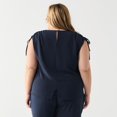 thumbnail image 3 of DV Loose fit S/S drawstring shoulder top, 3 of 4
