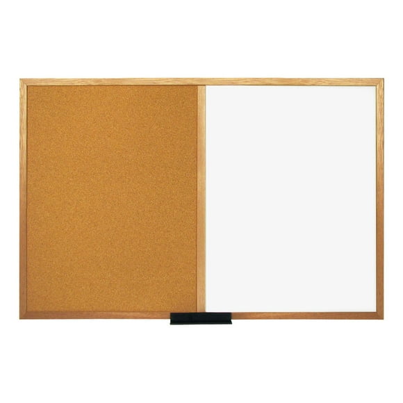 Economy Combination Dry-Erase/Cork Bulletin Board-3' x 2'