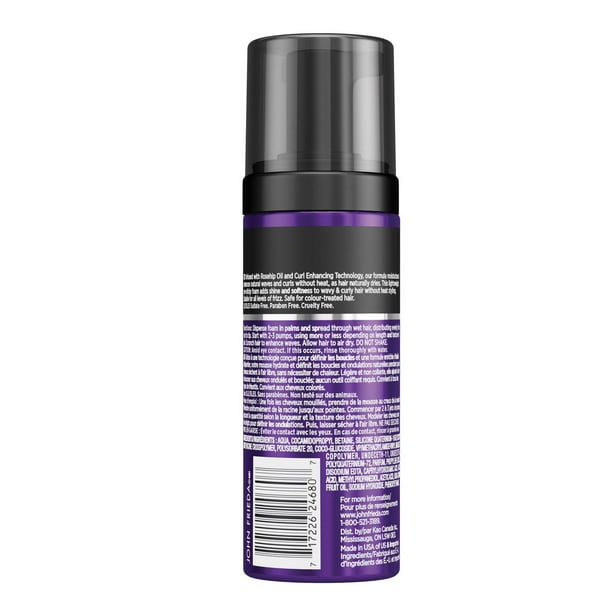 John Frieda Frizz Ease Dream Curls Air Dry Waves Styling Foam, 150 mL 