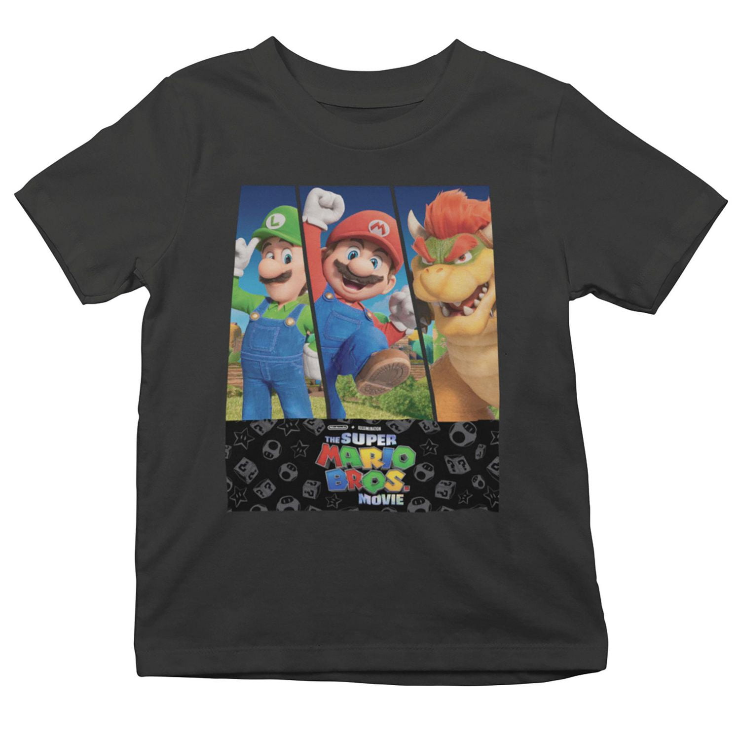 Mario Bros manches courtes T-shirt pour garçon.