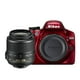 Ensemble appareil photo numérique D3200 de Nikon, rouge – image 1 sur 5