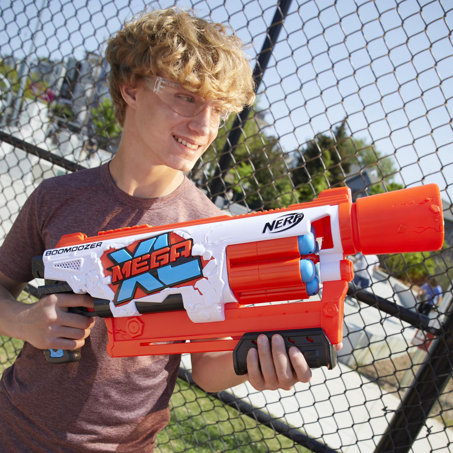 Nerf Mega XL Boom Dozer Blaster, Largest Nerf Mega Darts Ever, XL