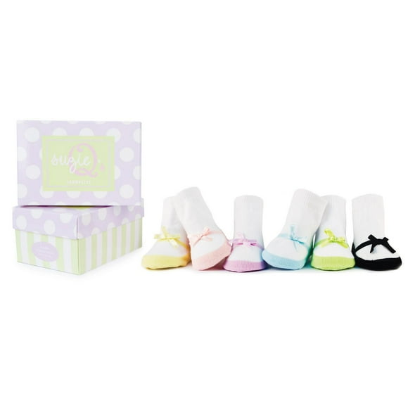 Trumpette - Bébé tout-petit filles Suzie Q's Coffret cadeau chaussettes fête, mariage, baby shower - 0-12 mois