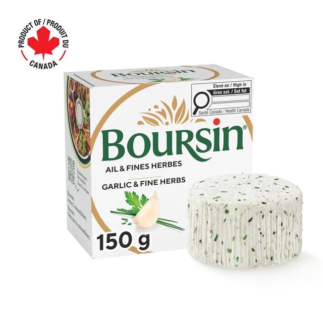 Boursin Garlic & Fine Herbs, Spreadable Cheese 150g