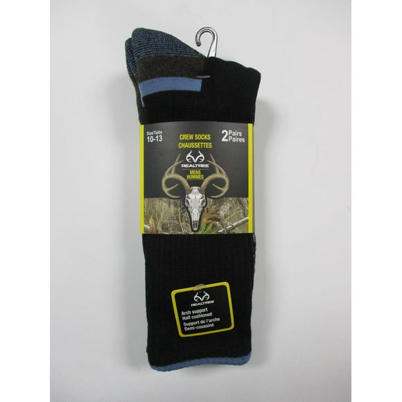 Realtree Mens Fall Crew Socks 2 Pack