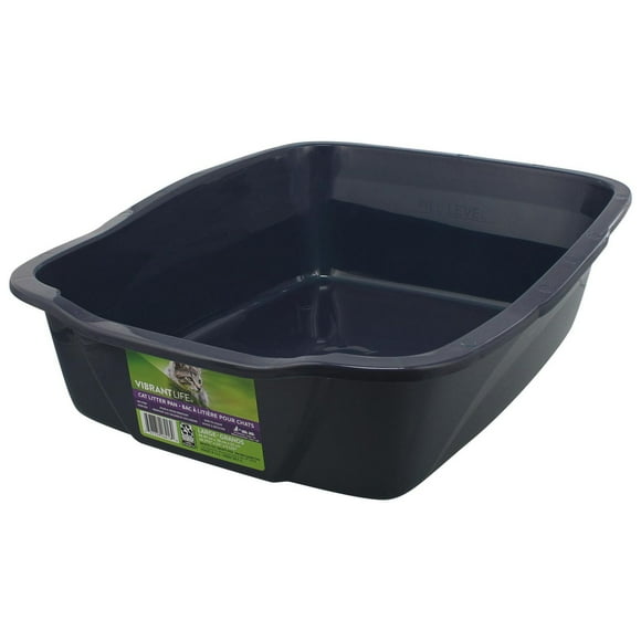 Vibrant Life Cat Litter Pan, 18.375" x 15" x 5.125"