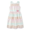 thumbnail image 1 of Robe en satin rayé George pour filles, 1 of 2