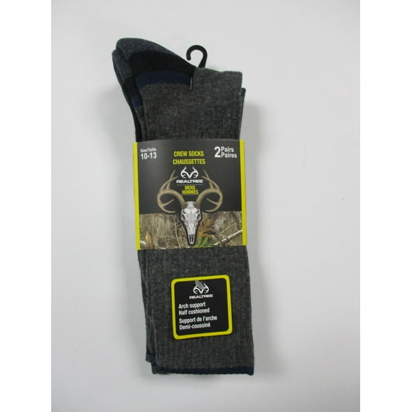 Realtree Mens Fall Crew Socks 2 Pack