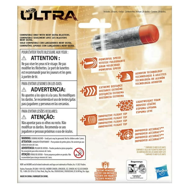 Nerf Ultra, blaster motorisé Strike, chargeur, 10 fléchettes AccuStrike,  compatible uniquement avec fléchettes Nerf Ultra - Nerf