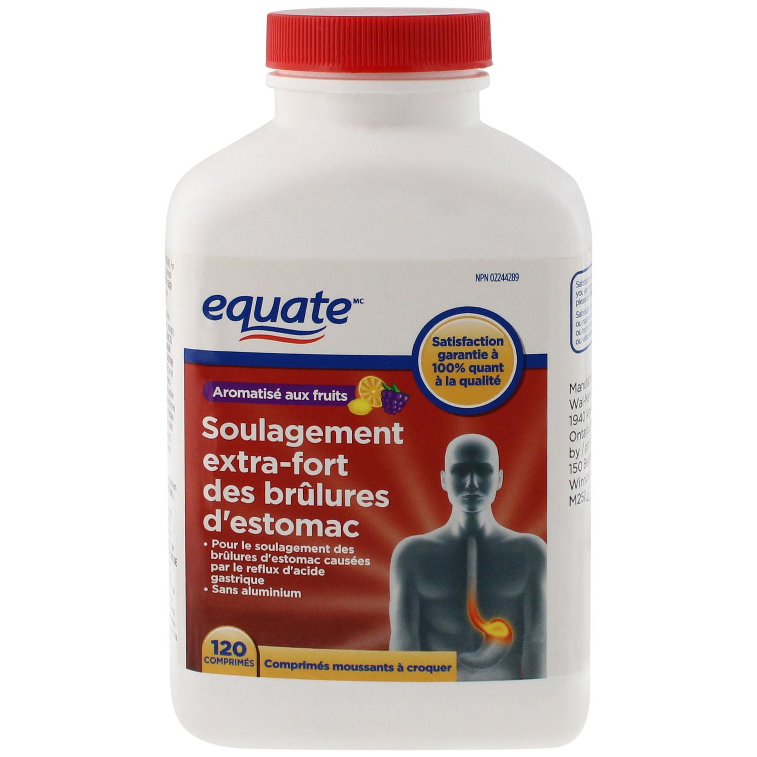 Equate Extra Strength Heartburn Relief, Chewable Foaming Tablets