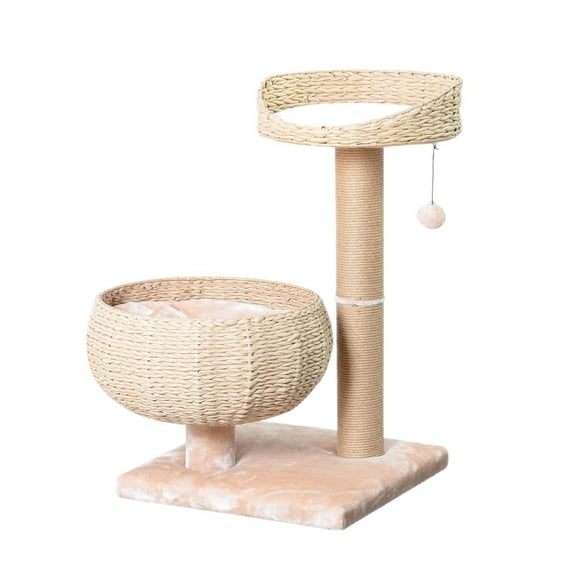Catry Cozy V2 Handwoven Eco-Friendly Tree with Scratcher & Toy