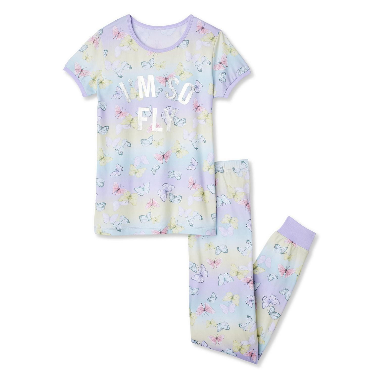 Pyjama 2 pièces avec t-shirt et jogger George pour filles